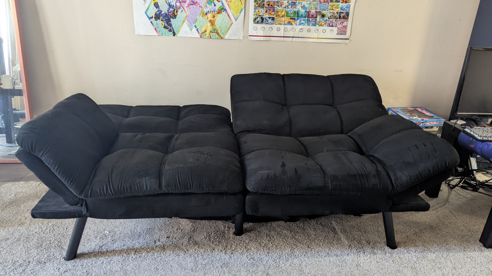 mainstay memory foam futon used - photo 2
