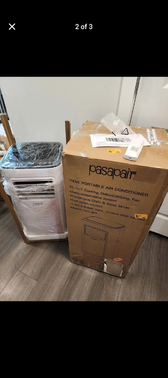 Pasapair Portable Air Conditioner 8000 BTU  - 3-in-1 Cooling thumbnail