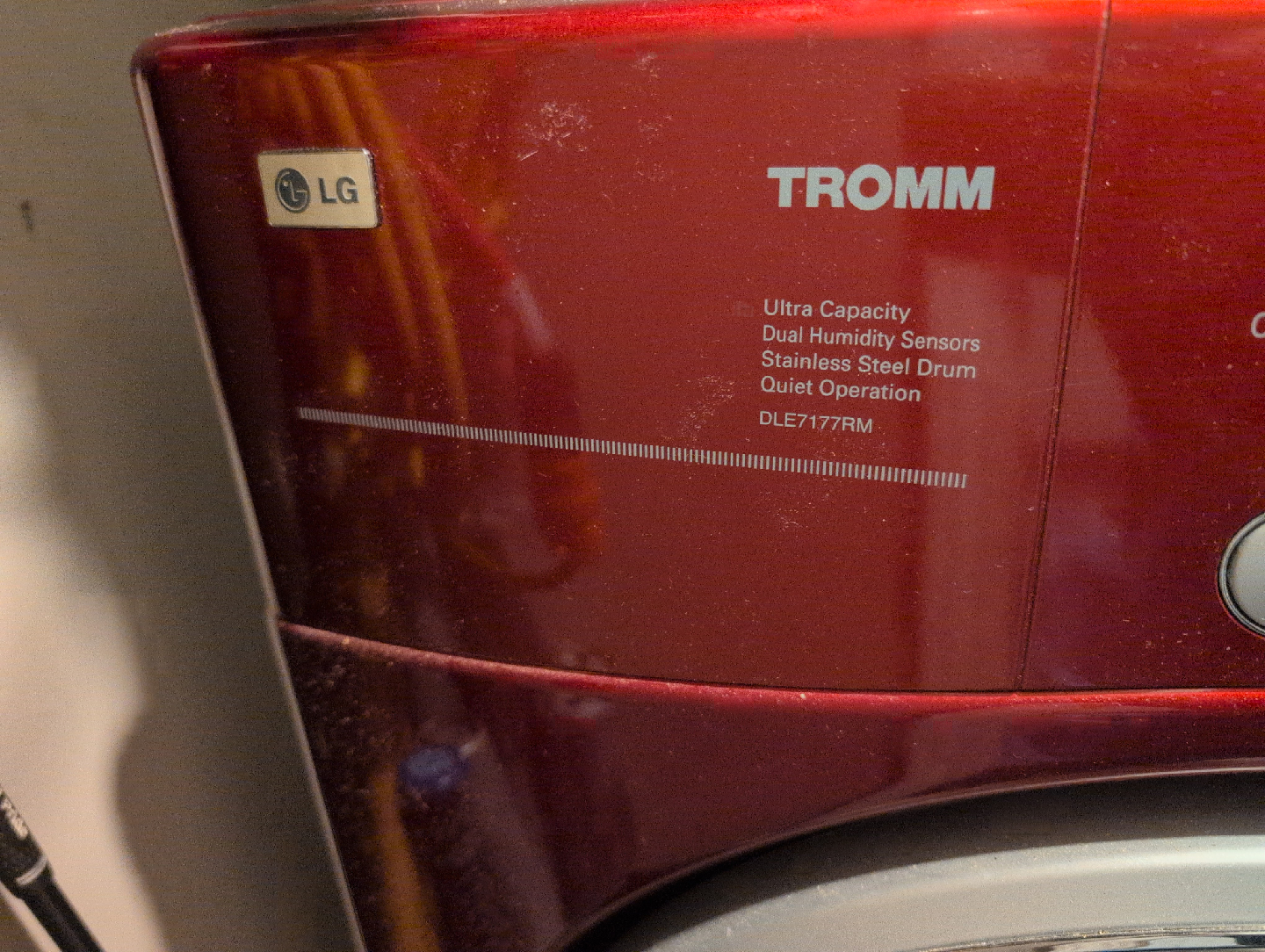 LG Tromm Ultra Capacity Dryer - Red - photo 2