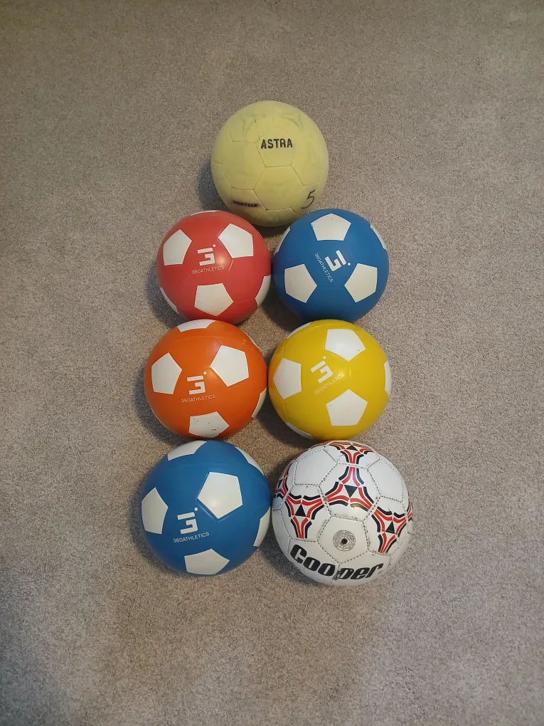Soccer balls.  2 for $5