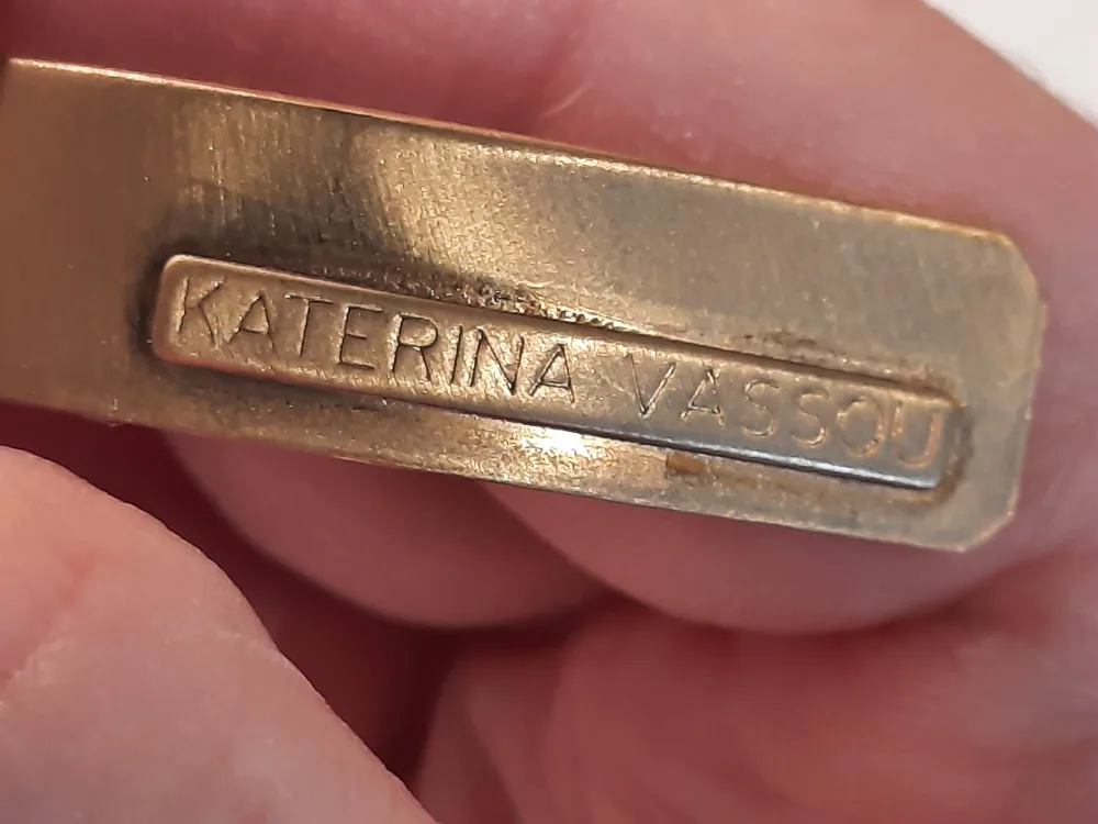 Katerina Vasou  golden choker with geod stone image indicator(6)