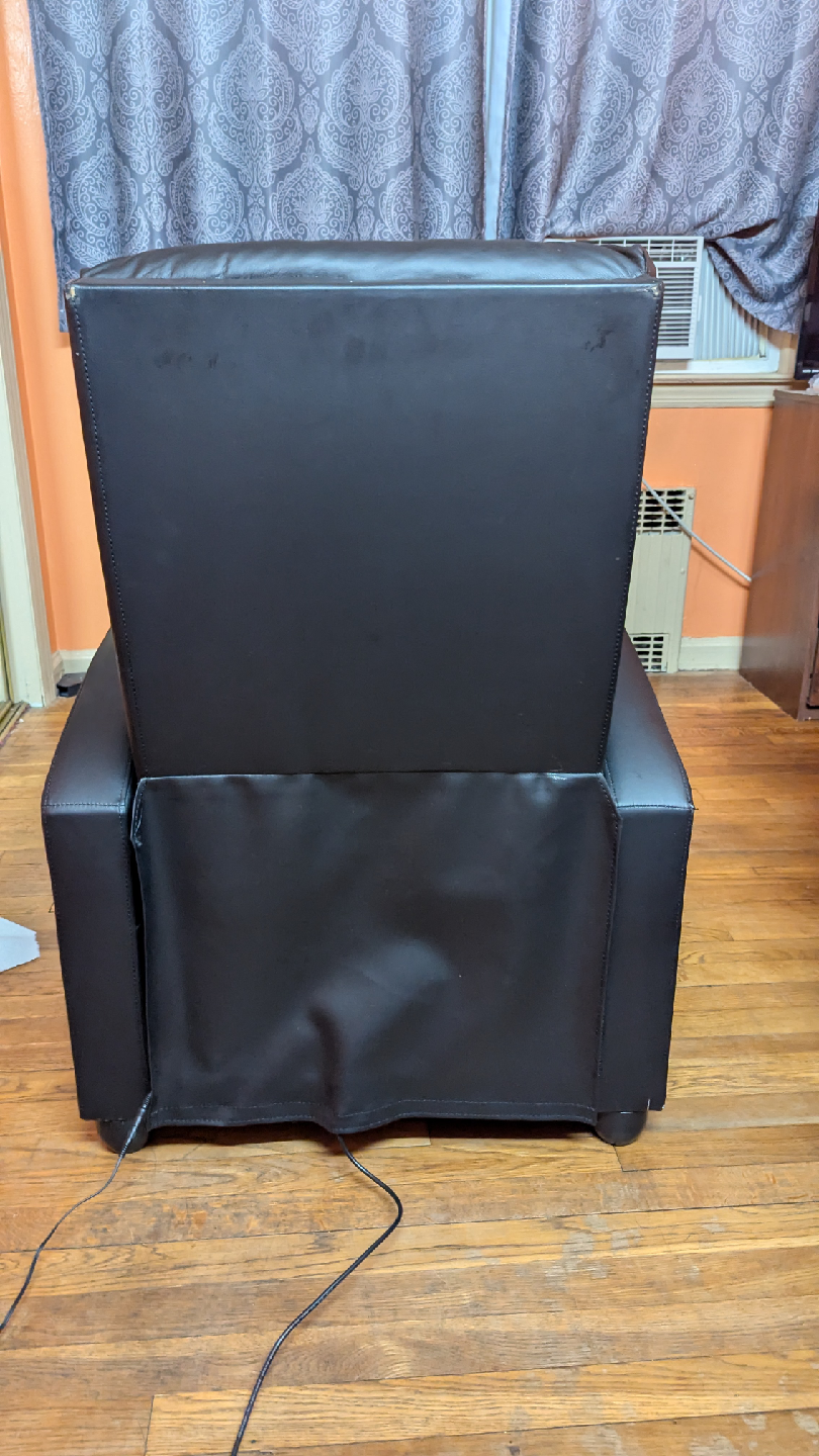 Black Leather Recliner Chair - photo 5