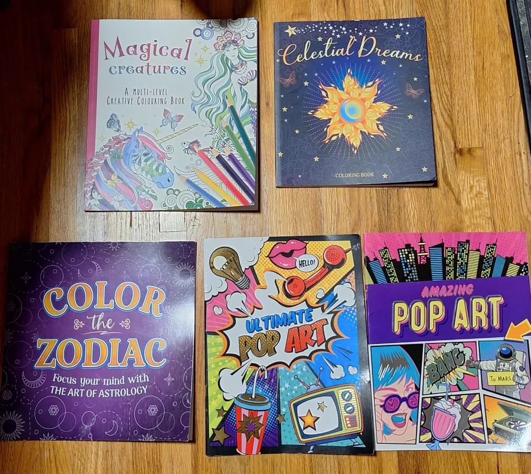 Adult Colouring Books - Magical Creatures, Pop Art & More thumbnail