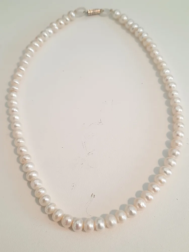 Pearl Necklace fresh water pearls- 40cm image indicator(2)