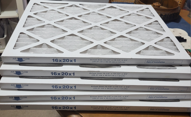 16x20x1 Air Filters  5 filters