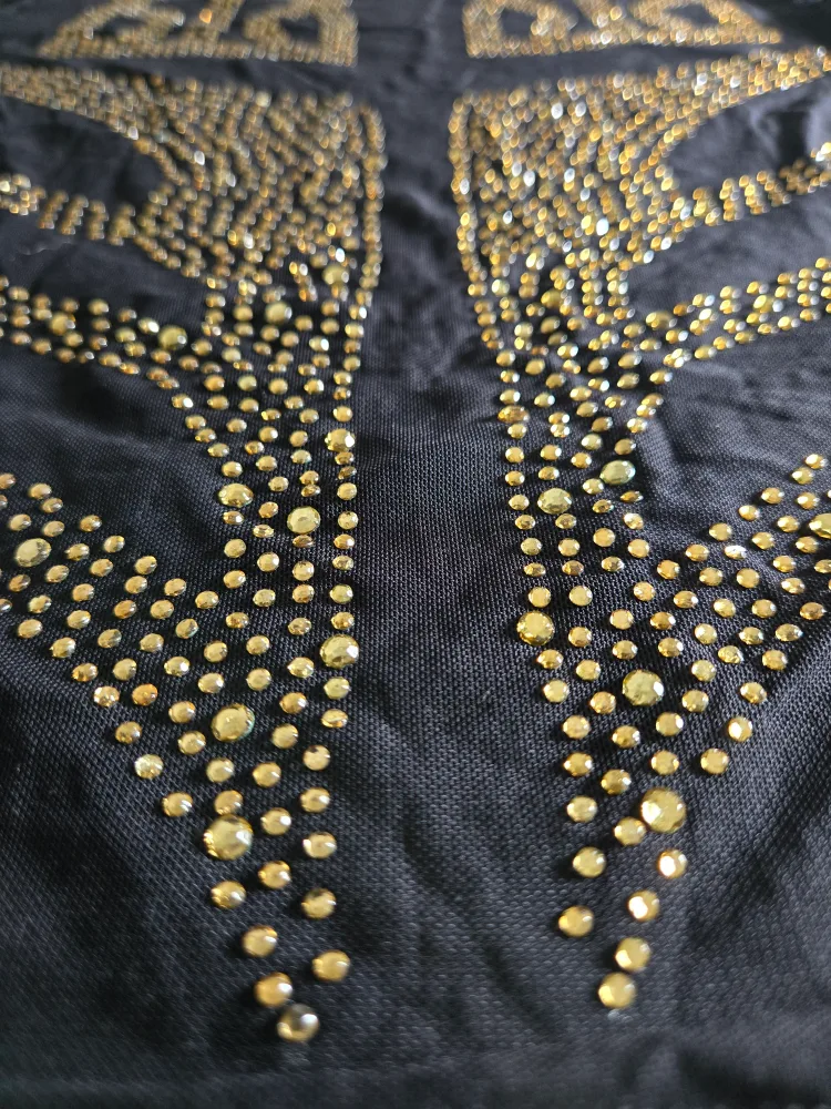 New Black Long Sleeve Top with Gold Studs image indicator(5)