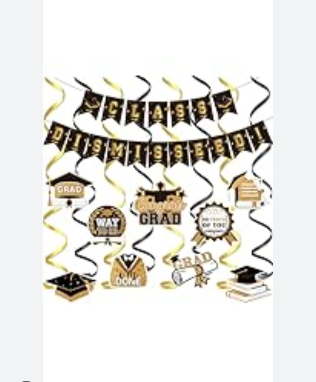 Graduation Party Decoration Set - Class Dismissed!