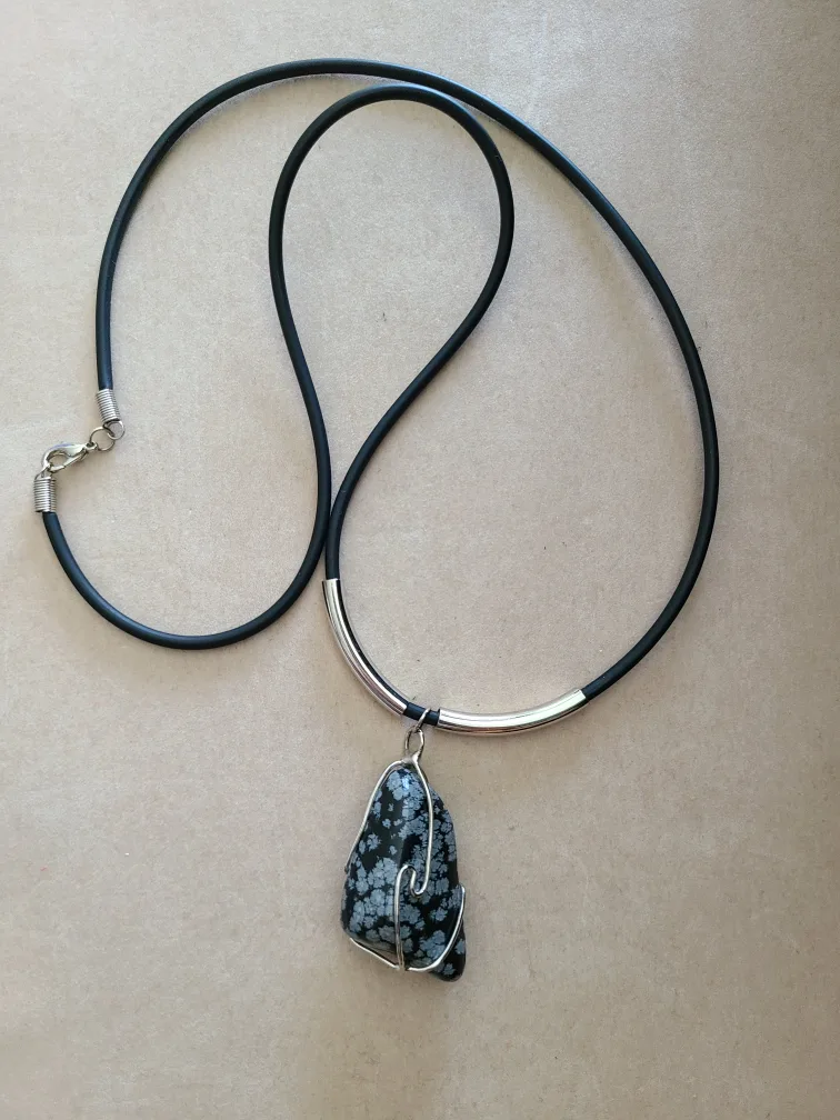 Handmade Rock Pendant Necklace thumbnail