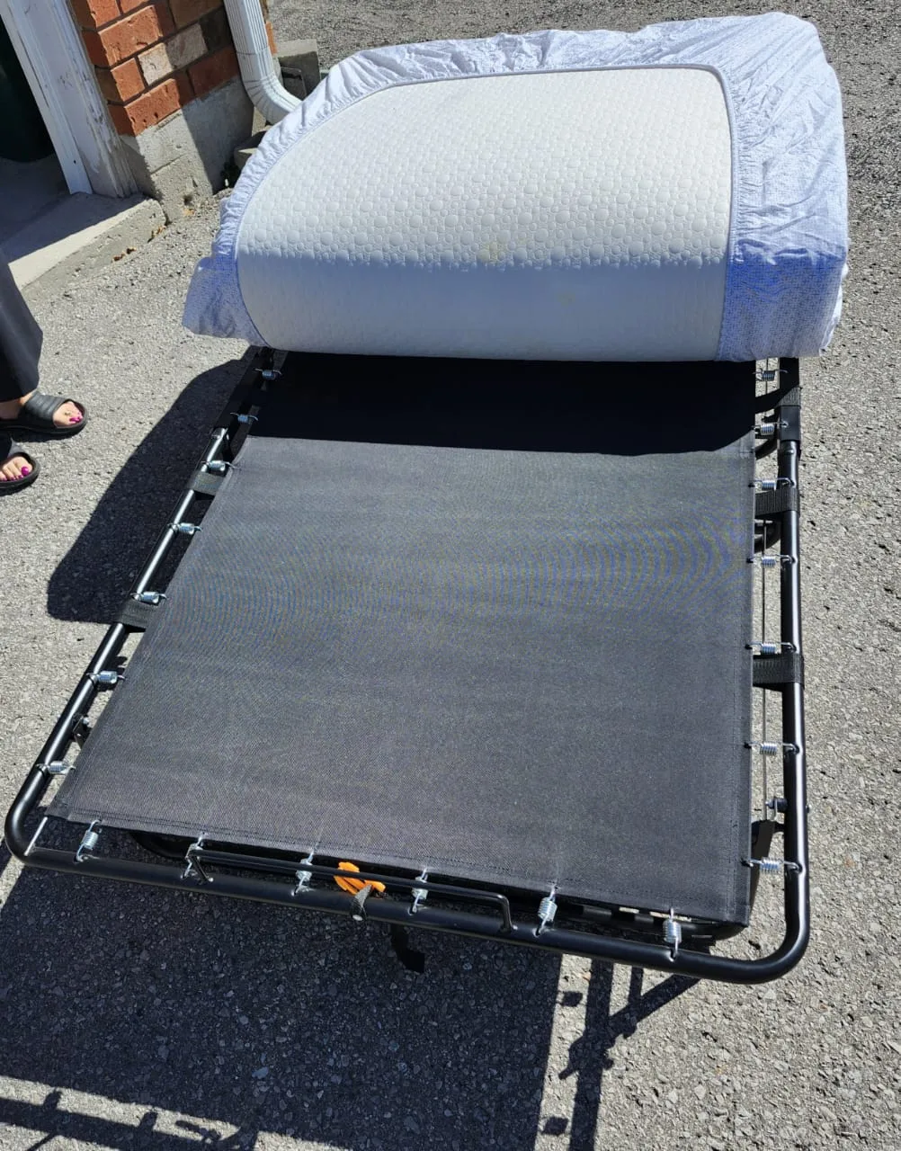 Folding Bed Frame with Mattress image indicator(7)