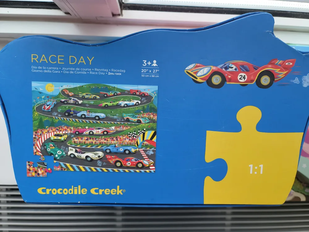 Crocodile Creek Race Day Floor Puzzle - New thumbnail
