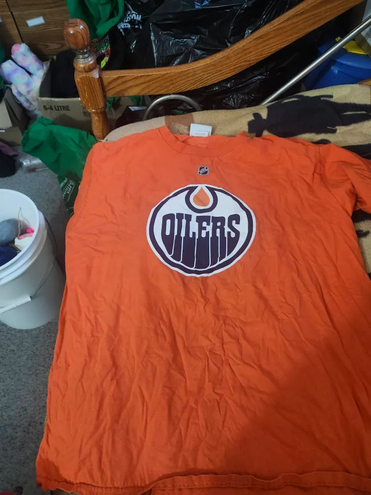 Oilers Draisaitl #29 Adidas Orange T-Shirt thumbnail
