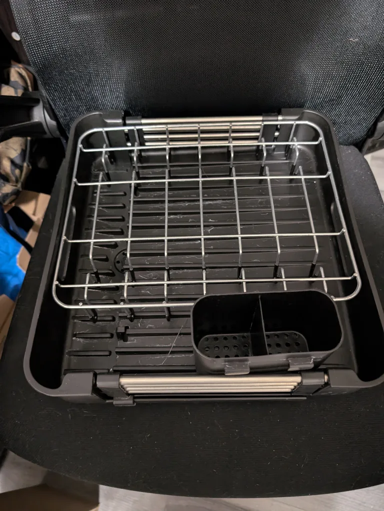 Black Expandable Dish Drying Rack image indicator(3)