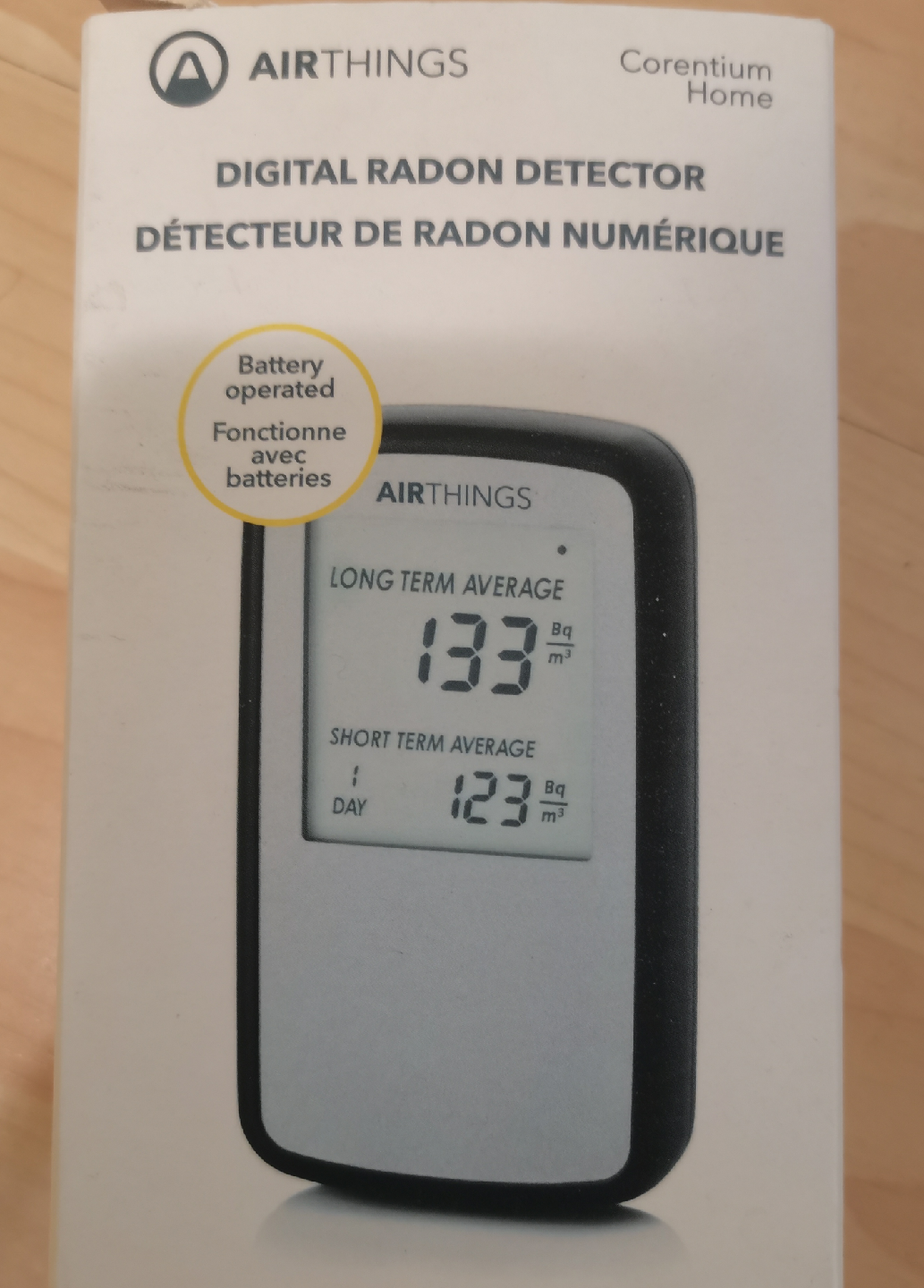 Airthings Corentium Home Digital Radon Detector