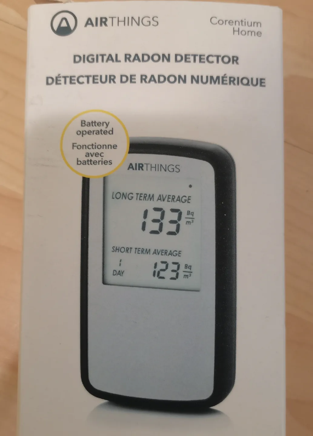 Airthings Corentium Home Digital Radon Detector