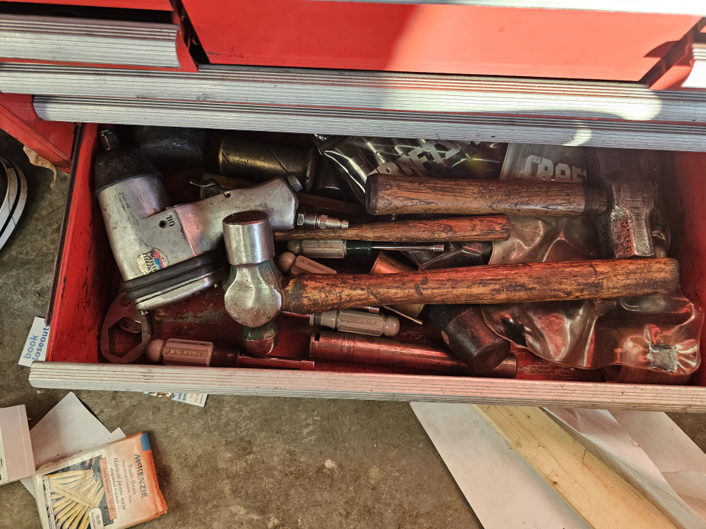 Beach Red Metal Tool Chest with Tools - photo 2