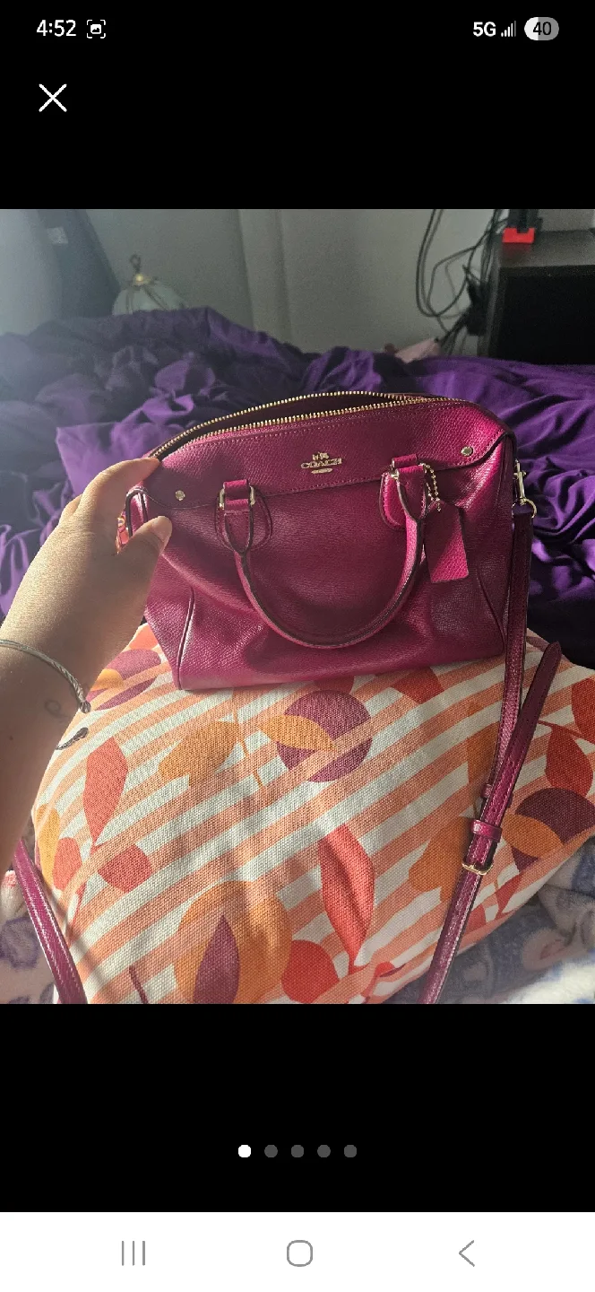 Coach Satchel Handbag - Pink image indicator(2)