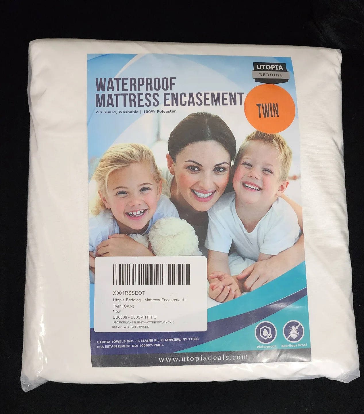 TWIN Waterproof Mattress Encasement  13" image indicator(3)