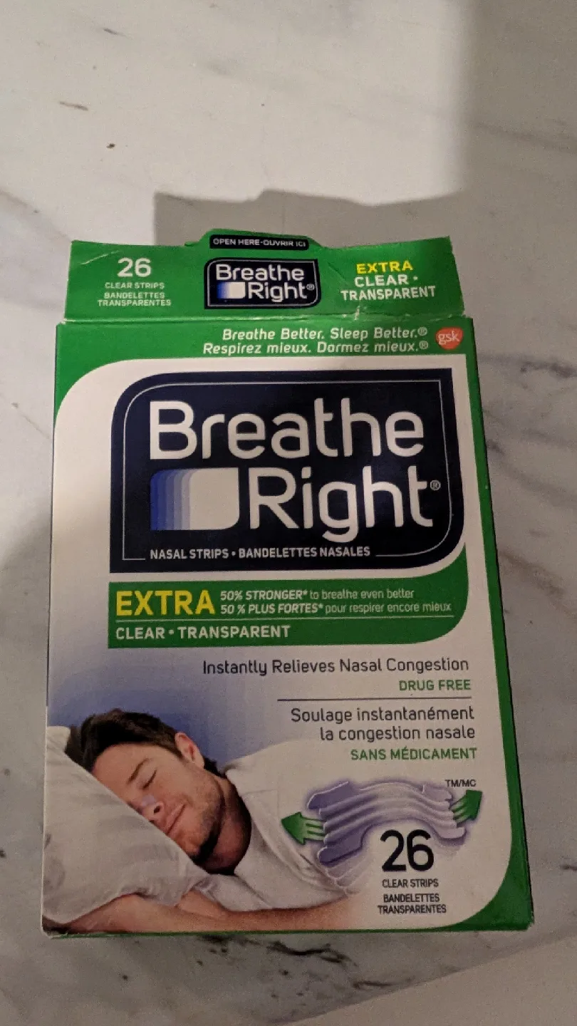 Breathe Right Extra Clear Nasal Strips - 🥕 thumbnail