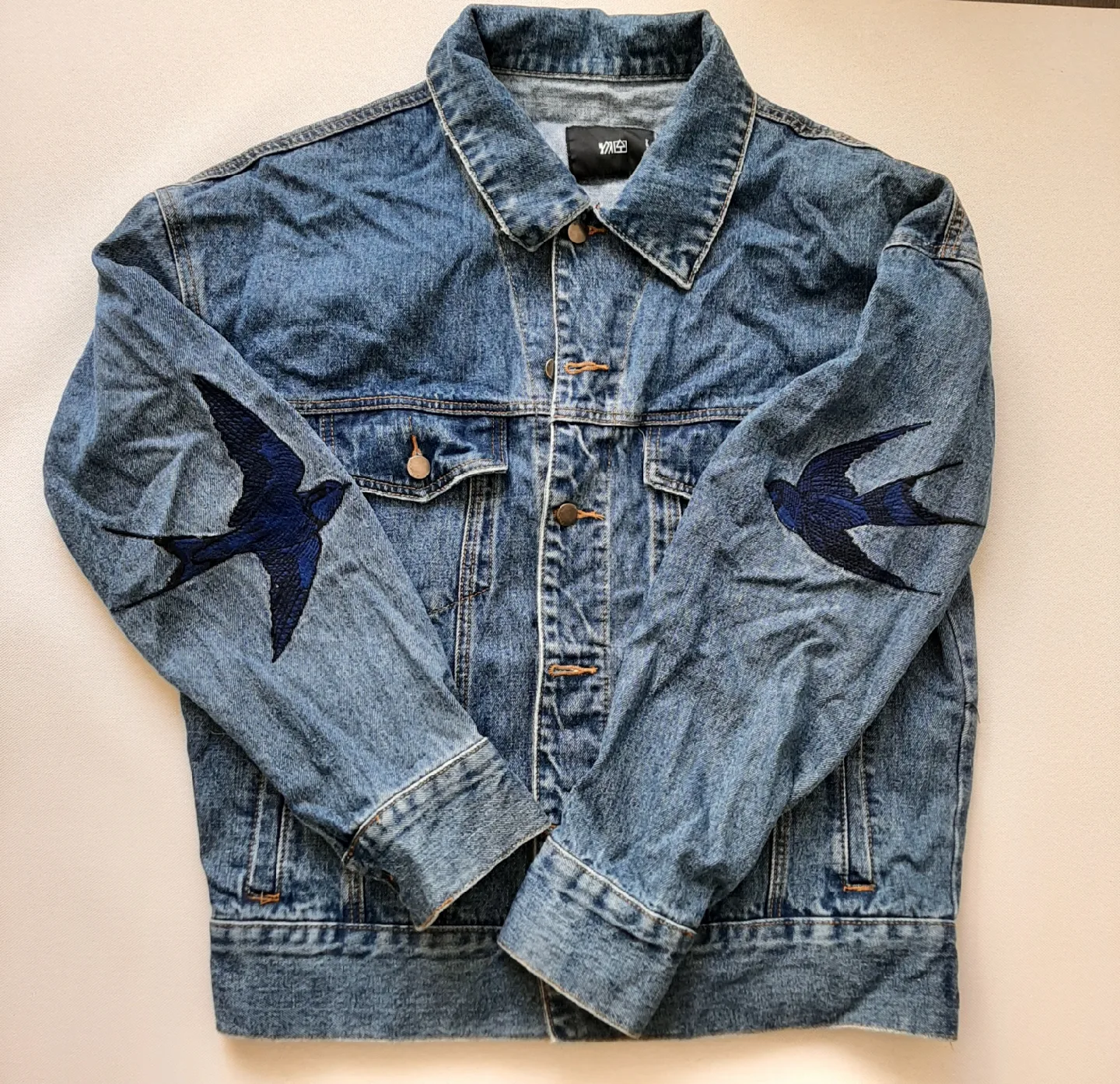 WESC Denim Jacket with Bird Embroidery image indicator(3)