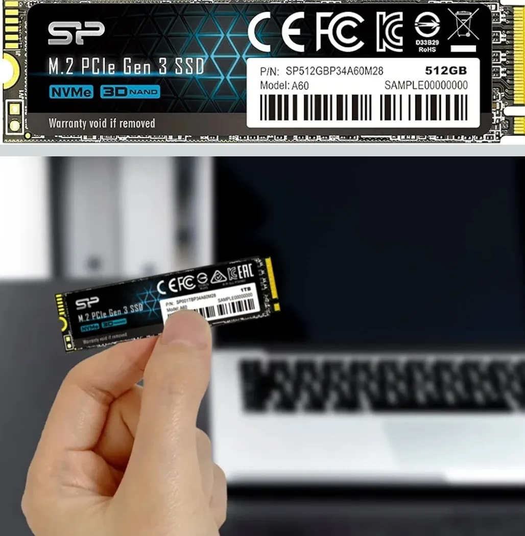 New Silicon Power A60 M.2 2280 512GB Max2200/1600 MB thumbnail