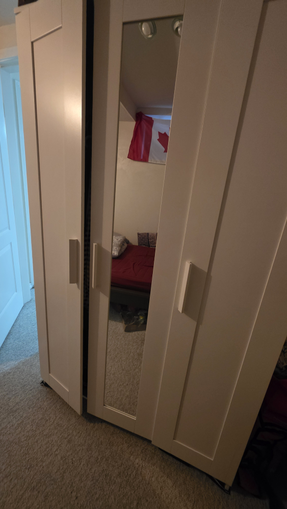 IKEA PAX Wardrobe with Mirror Doors