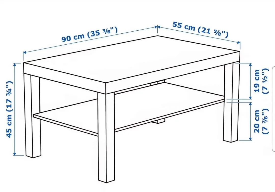 IKEA Lack White Coffee Table - 35 3/8" image indicator(4)