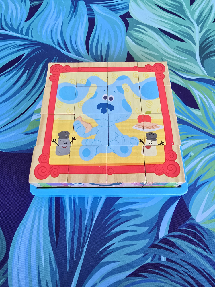 Melissa & Doug Blue's Clues Wooden Cube Puzzle - 16 Pieces