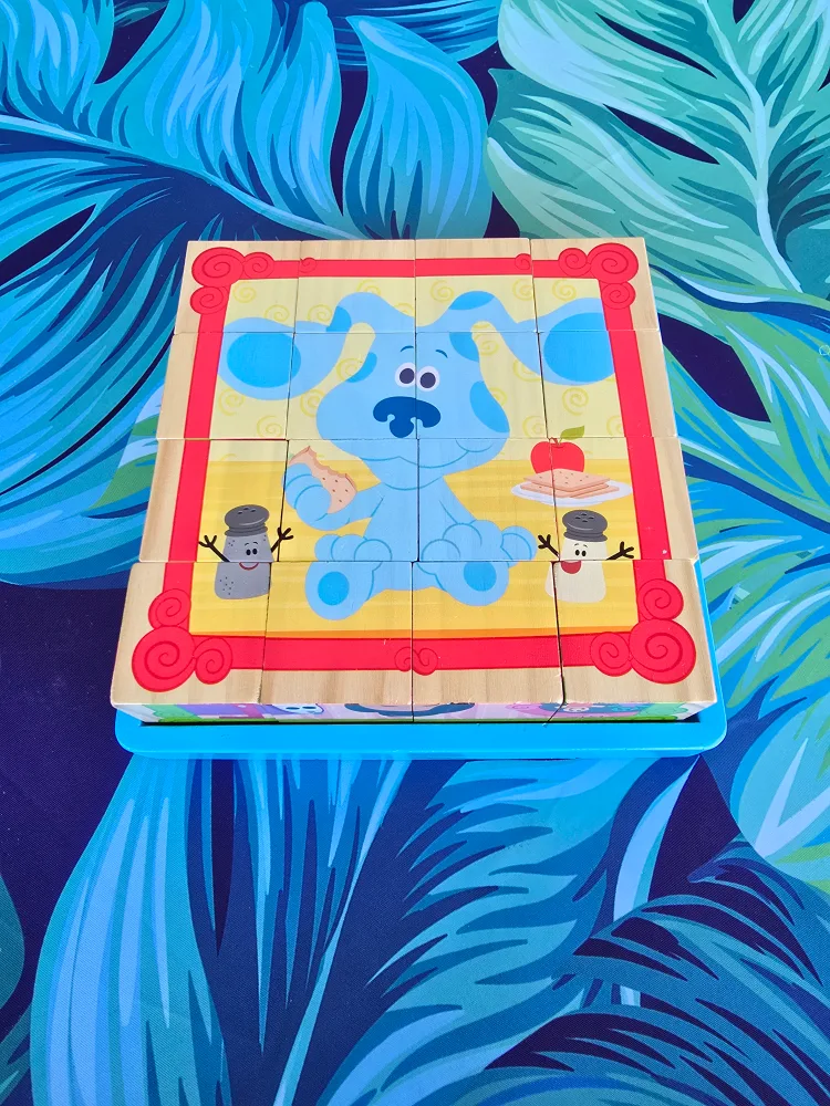 Melissa & Doug Blue's Clues Wooden Cube Puzzle - 16 Pieces thumbnail