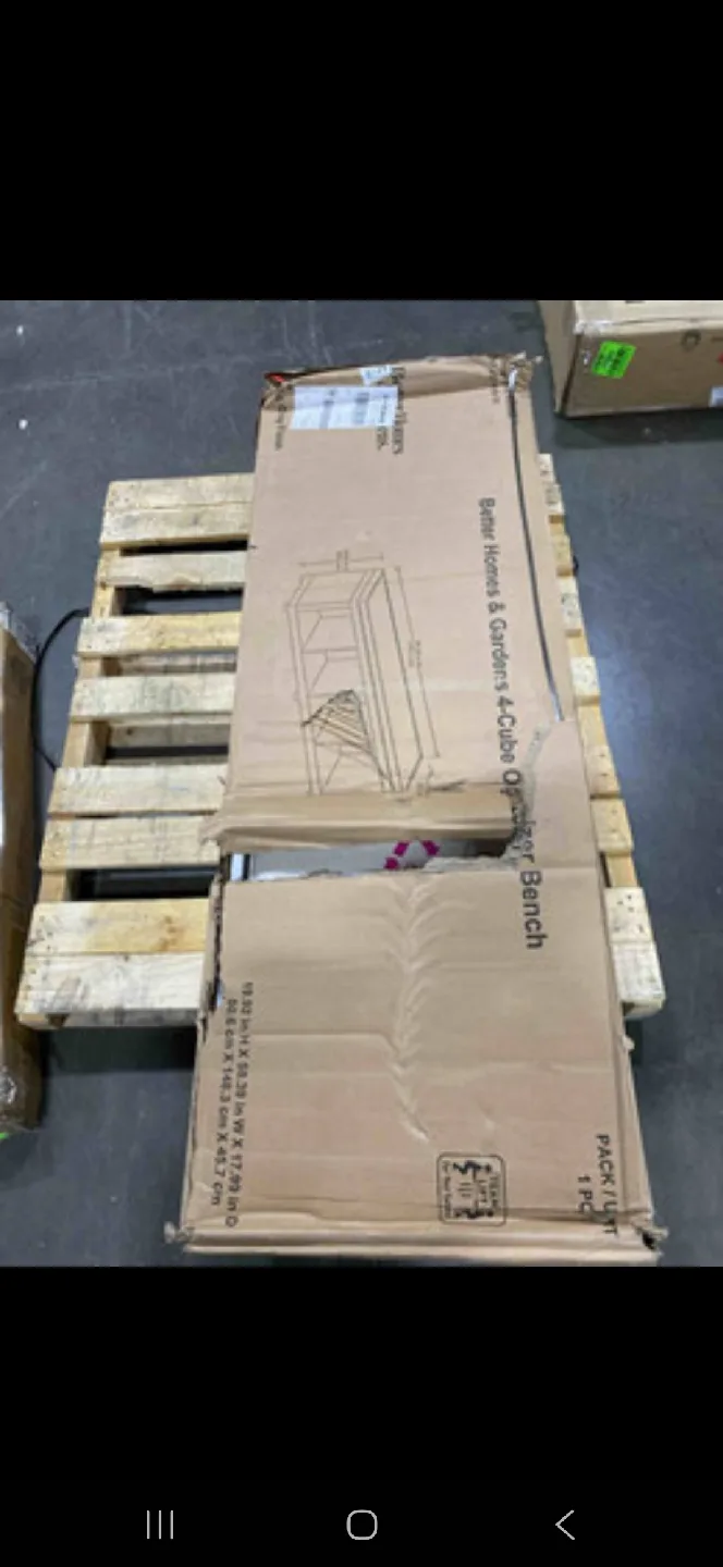 Better Homes & Gardens 4-Cube Organizer Bench thumbnail