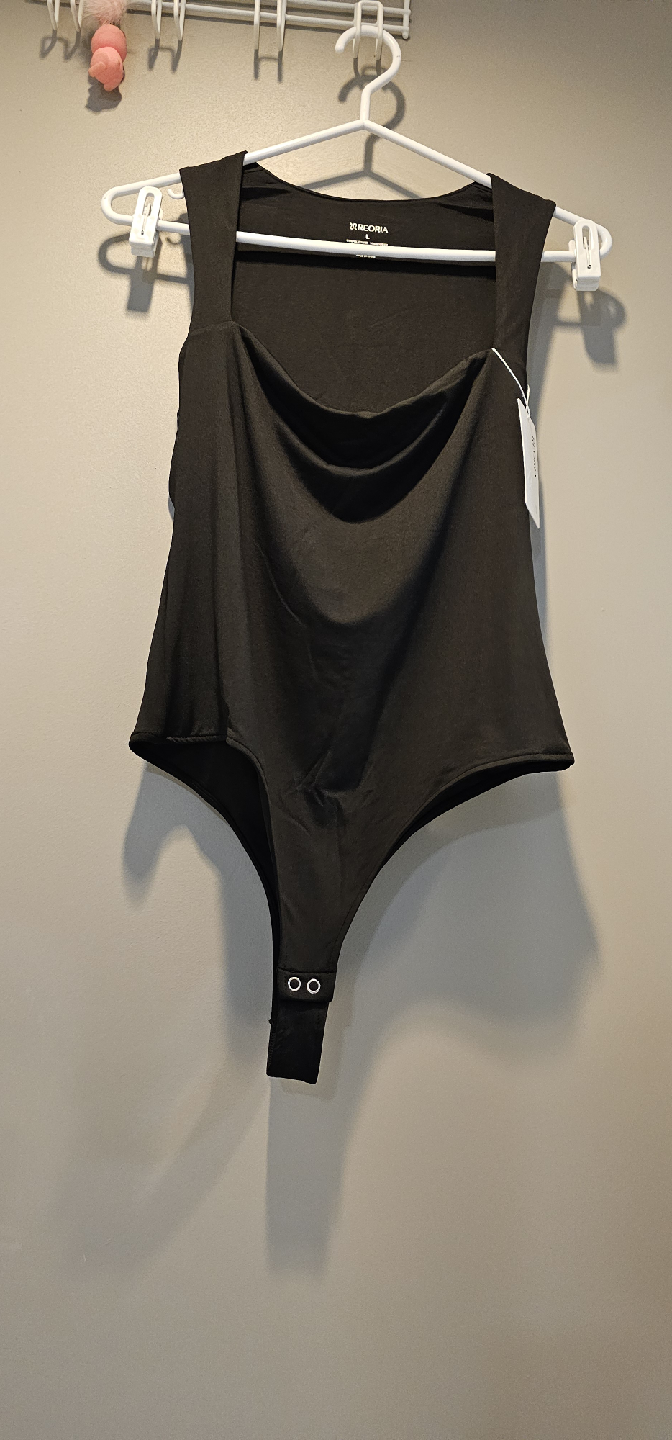 Reoria Black Bodysuit - Size L