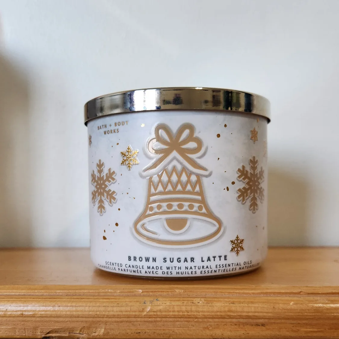 body works brown sugar latte 3 wick candle 🥕 thumbnail