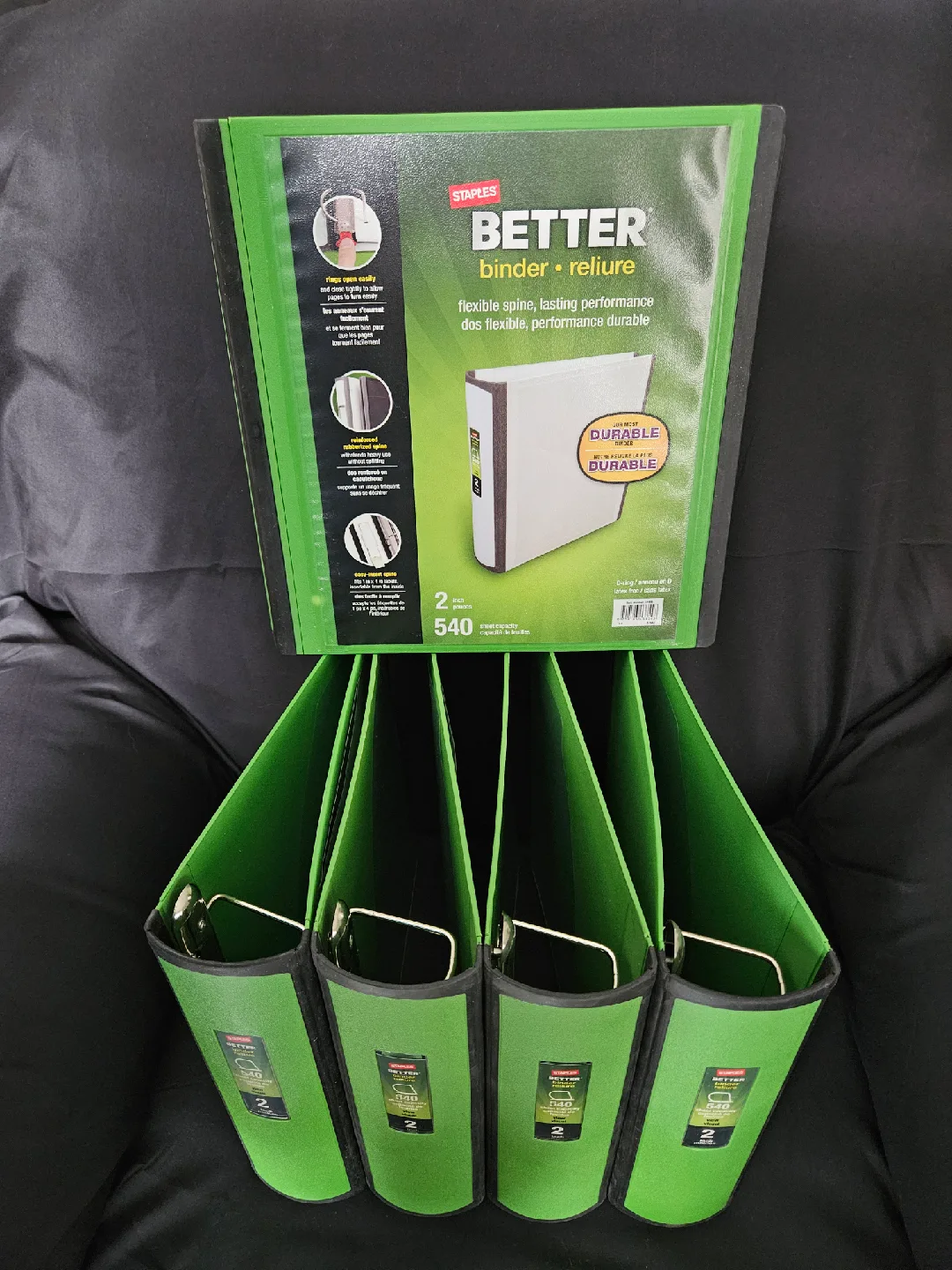 Staples Better Binder - 2 Inch - Green thumbnail