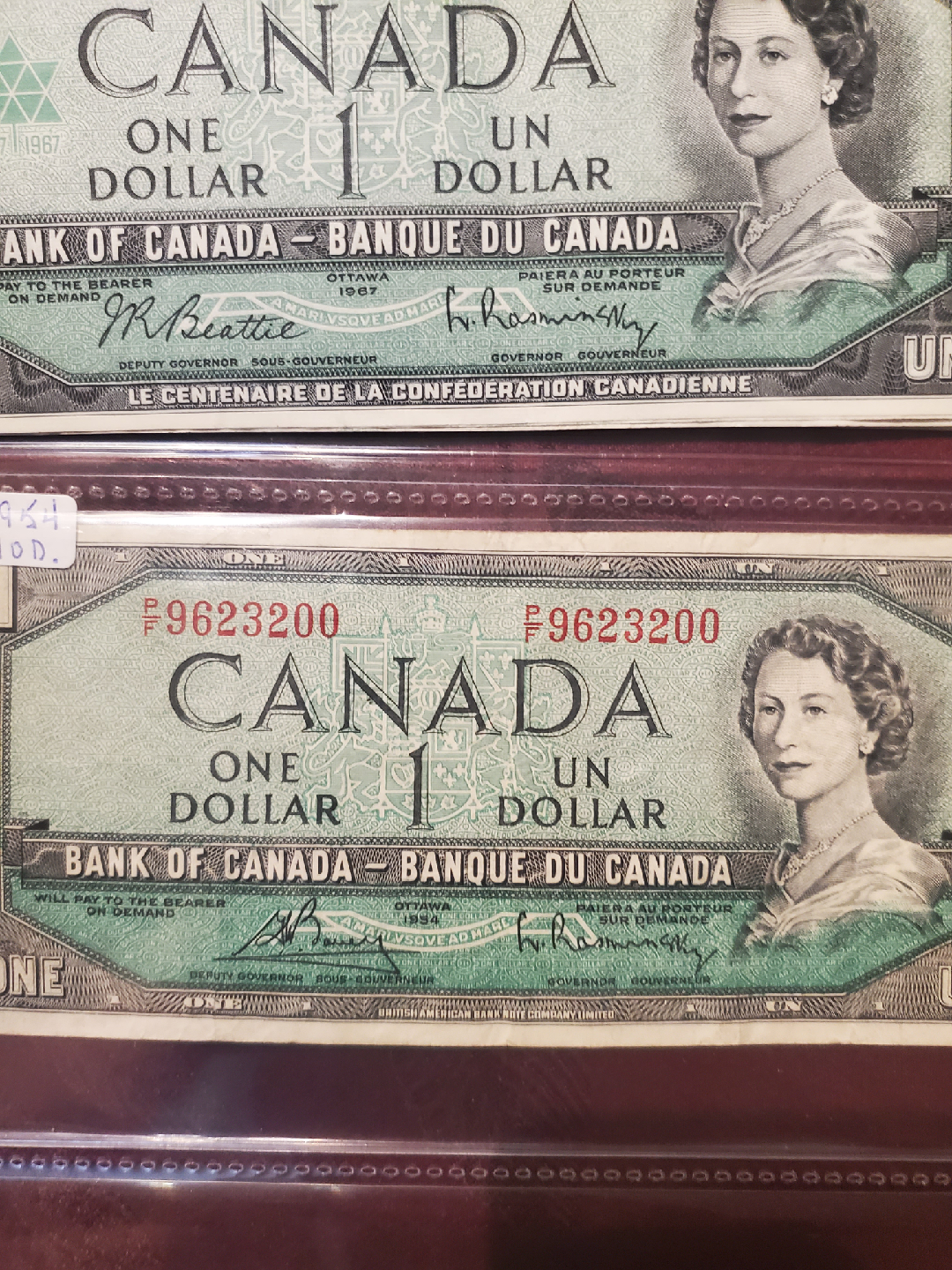 Vintage Canadian One Dollar Bills - photo 3