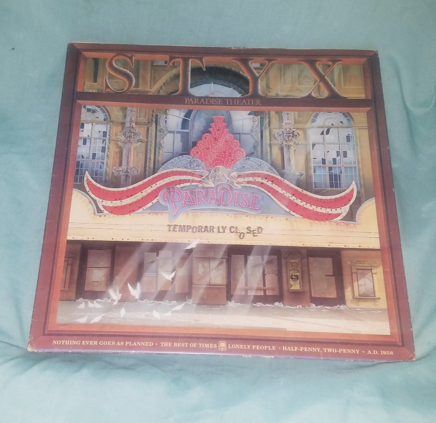Styx Paradise Theater Gatefold Laser Etched VG+ Vinyl