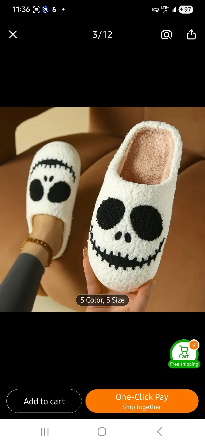 NEW Nightmare Before Christmas Slippers 💀 image indicator(3)
