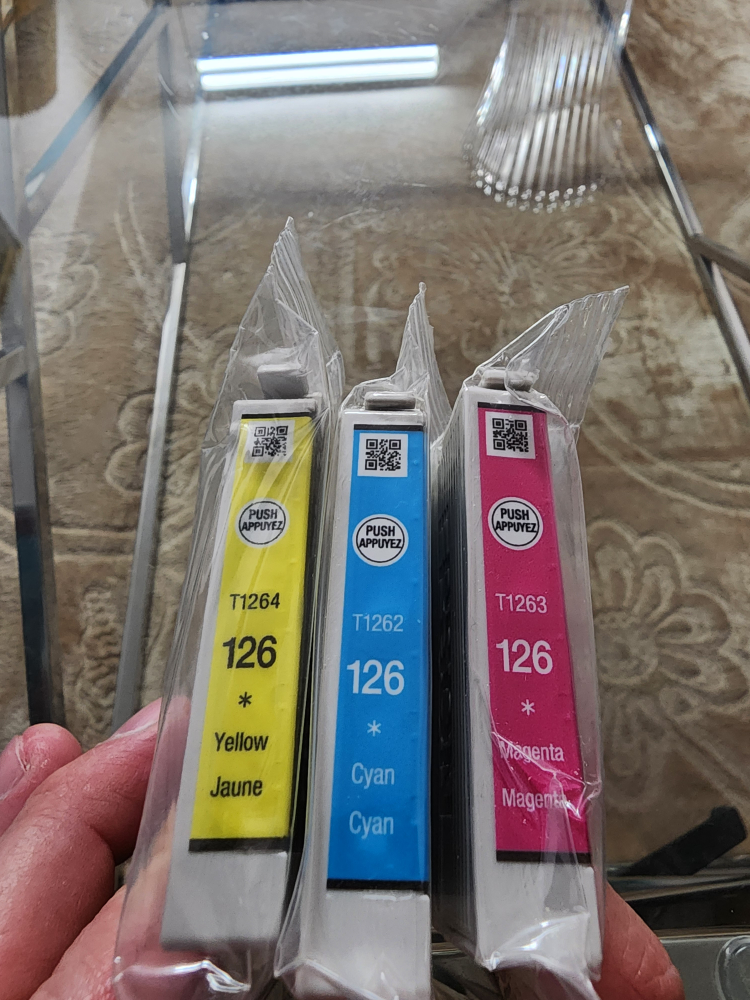 Epson 126 Ink Cartridge Set - Cyan, Magenta, Yellow