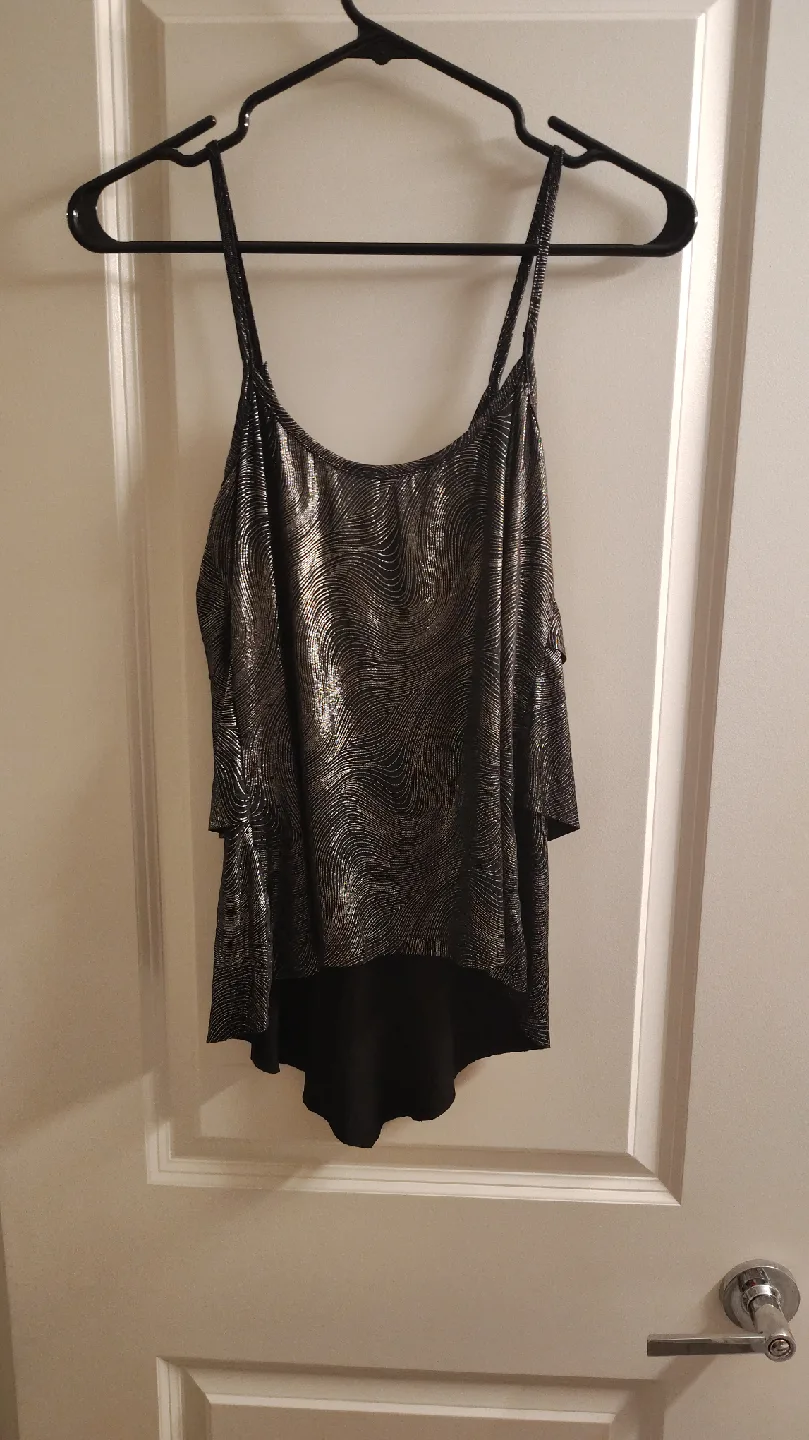 Warehouse One Black & Silver Top - Size S image indicator(3)