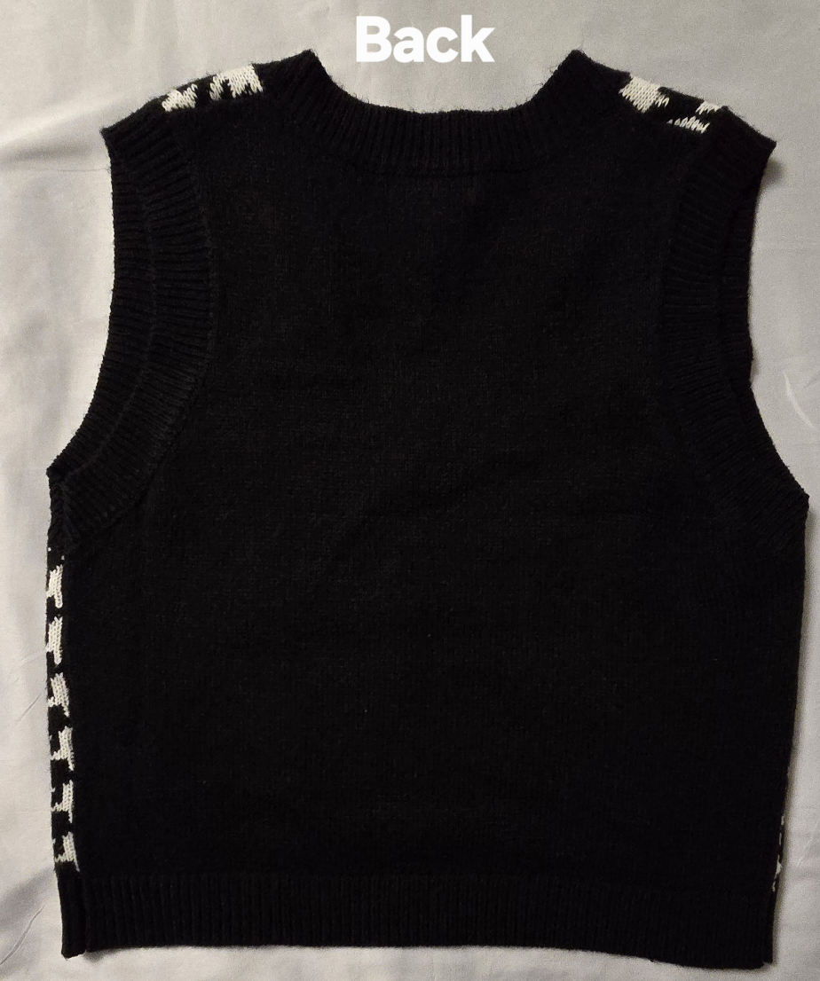 Womens Houndstooth Sweater Vest! - Size L - photo 4