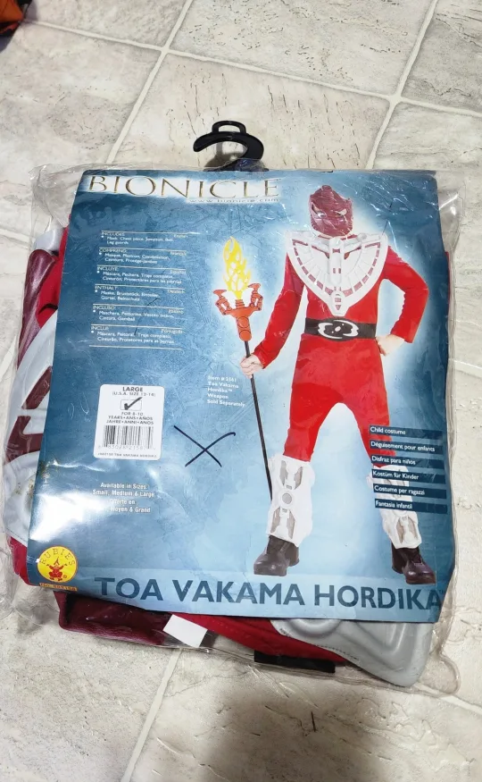 Brand New TOA VAKAMA HORDIKA Costume Size 8-10.
