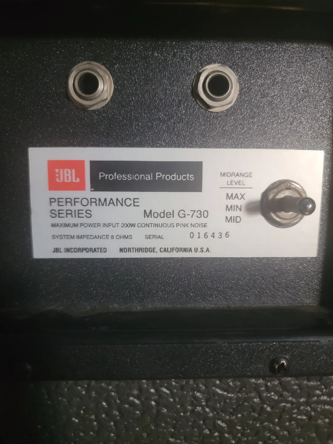 JBL Performance Series G-730 Speaker image indicator(5)