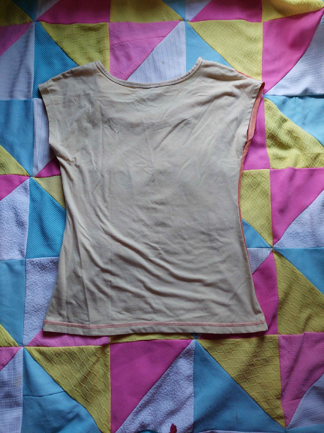 yellow and orange Y2K style top - photo 2