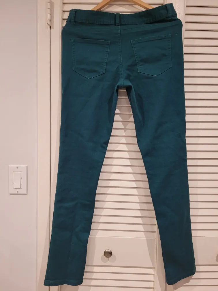 Women Green Jeans size 9 thumbnail