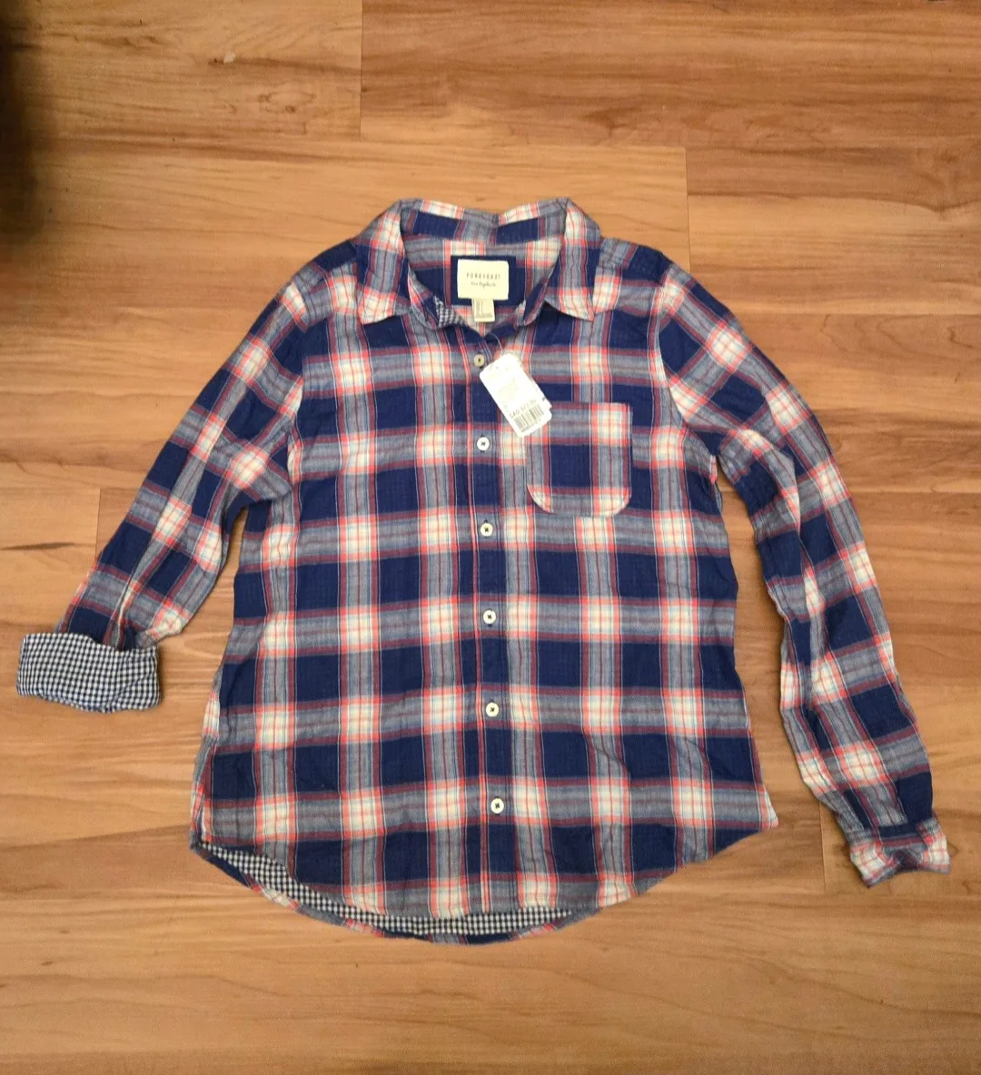 NEW Forever 21 Plaid Shirt thumbnail