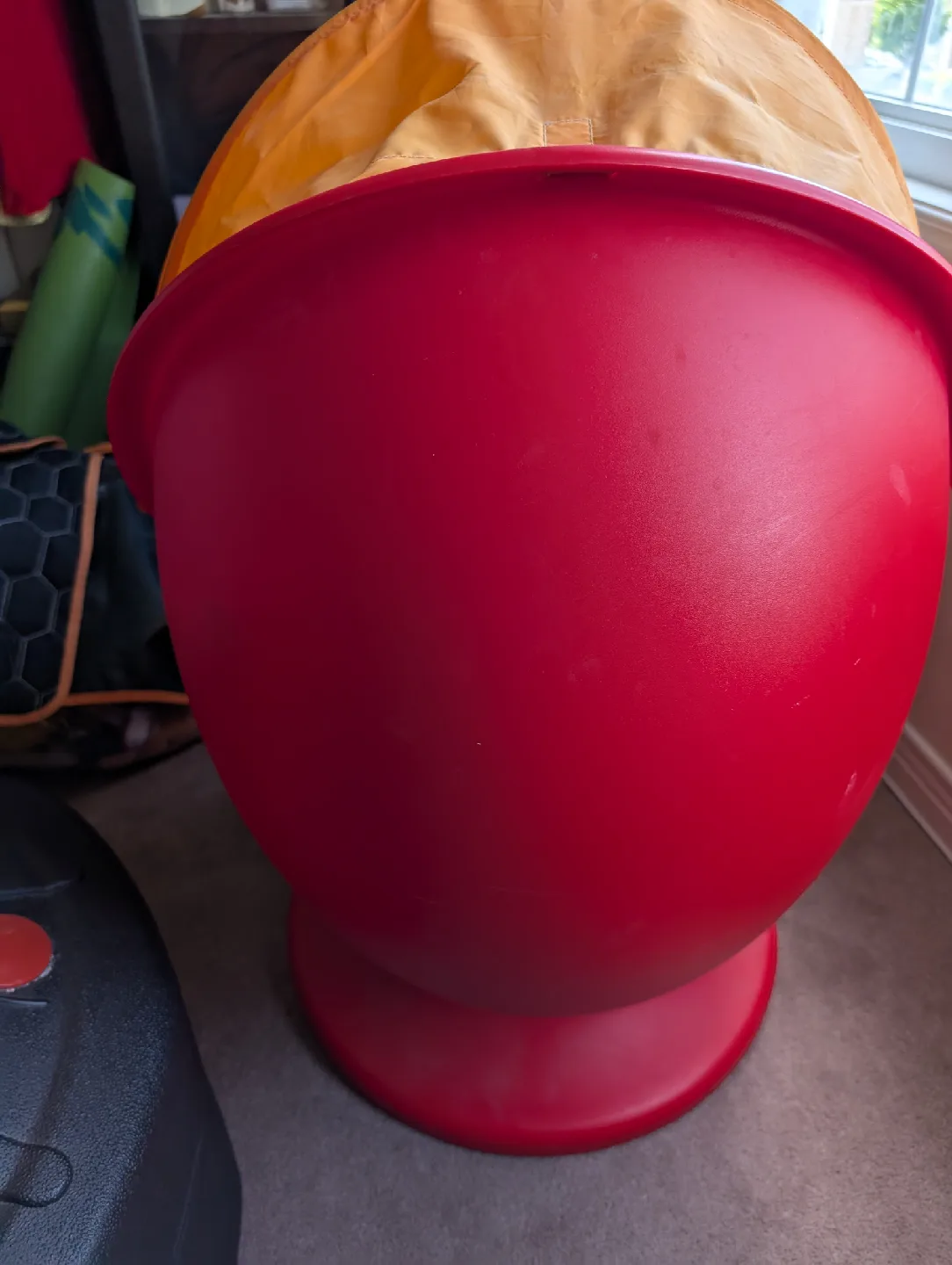 Ikea Red Pod Swing Seat with Orange Canopy 🥕 image indicator(3)