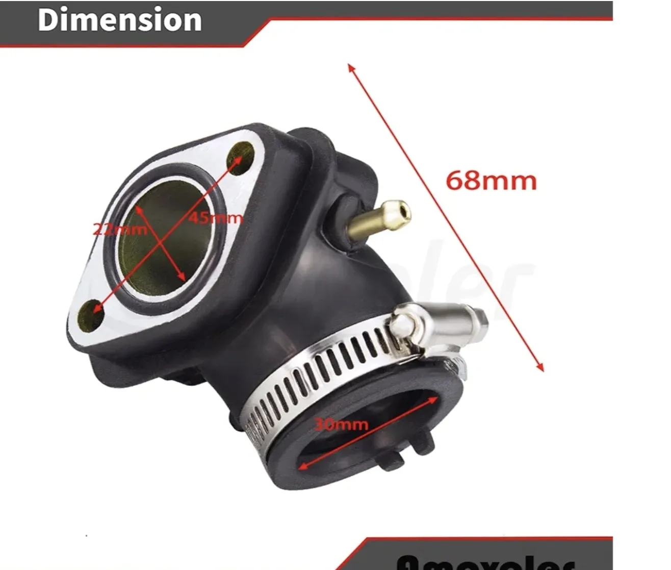 Intake Manifold Pipe for GY6 125cc 150cc Scooters image indicator(4)