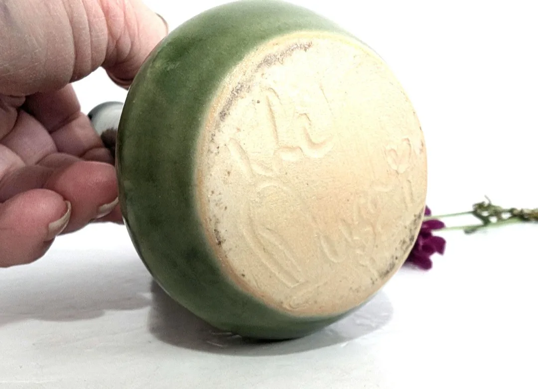 Handmade Pinched Pottery Vase ~ Retro Bohemian Decor image indicator(10)