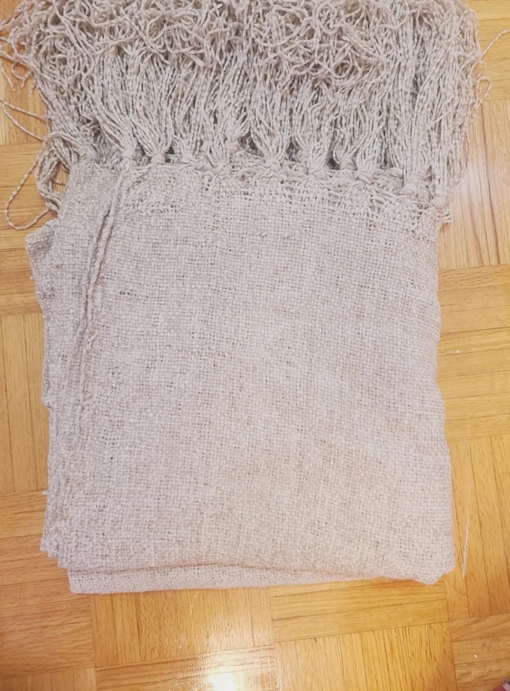 Luxury Beige Diane Jackson Cole Throw Blanket thumbnail