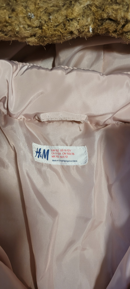 H&M Pink Puffer Jacket - Size 11-12Y - photo 2