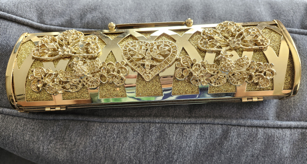 Gold Embellished Clutch - photo 2