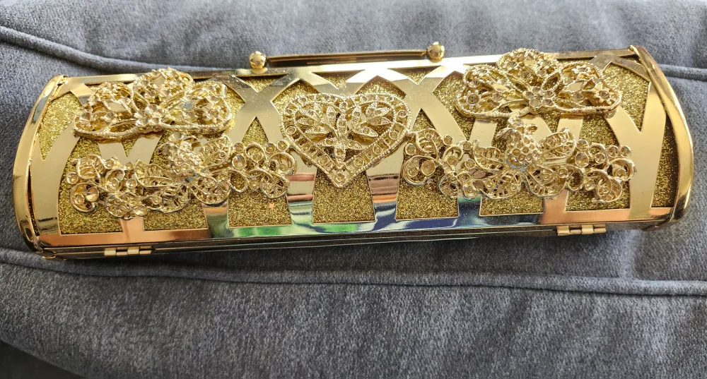 Gold Embellished Clutch image indicator(2)